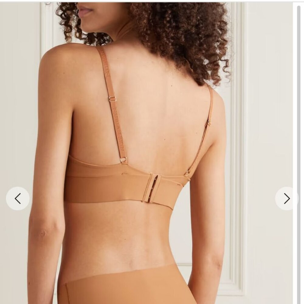 🔔RARE! Quiet Luxury New NUBIAN SKIN Naked stretch-jersey soft-cup bra Wirefree - Picture 3 of 16